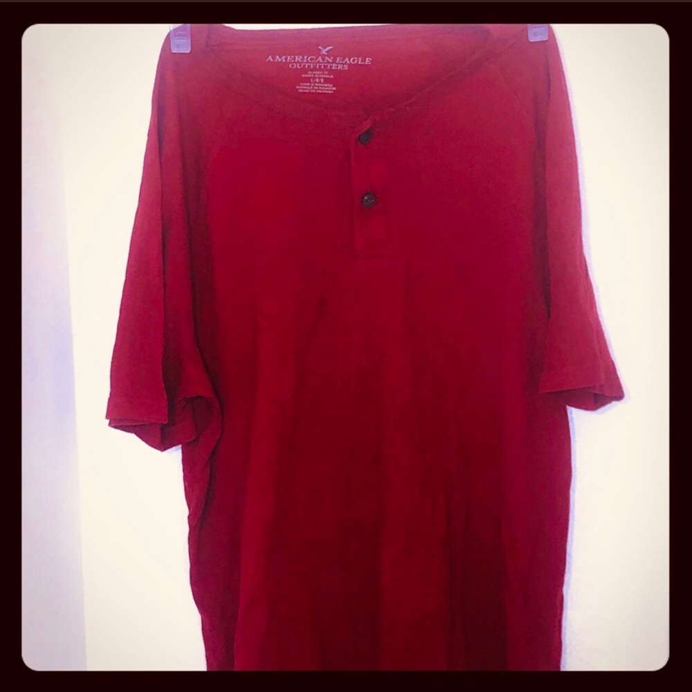 American Eagles Outfitters red men shirt